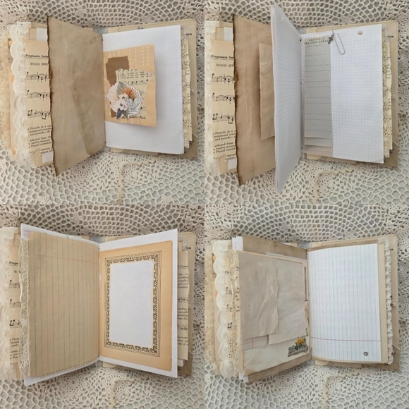 Handmade Junk Journal vintage floral prayer devotional journal - Picture 7 of 9